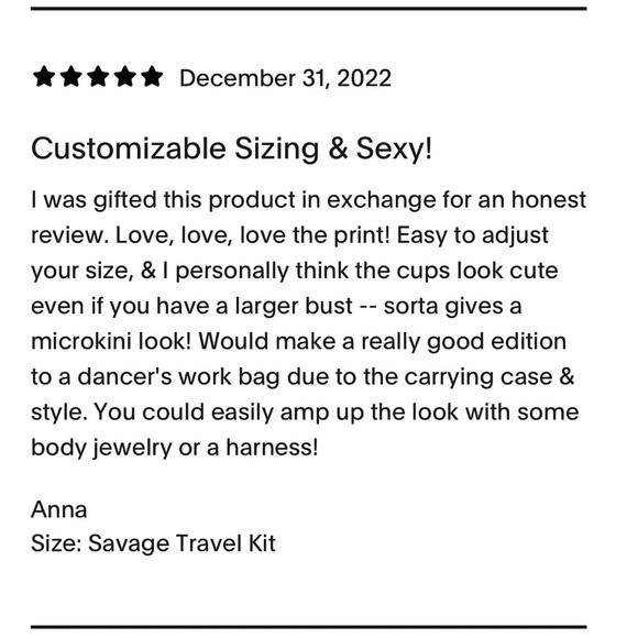 Savage X Fenty Flutter Mode Blue & Purple Butterfly Travel Kit - Picture 10 of 10